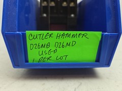 Cutler Hammer D26MB D26MD Type M Relay 120 Vac Coil N,O Contacts D26MPF Used