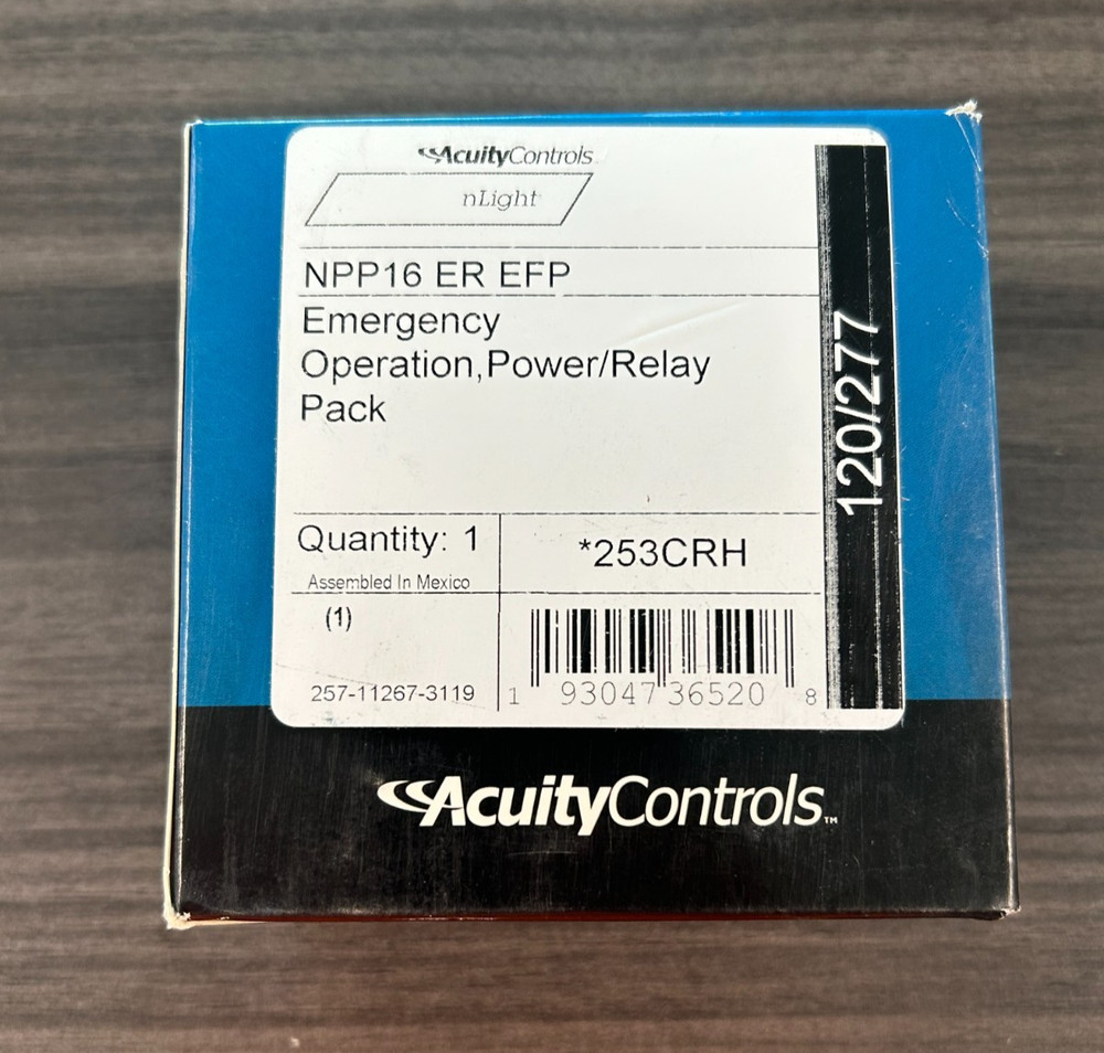 Acuity Controls NPP16 ER EFP Emergency Operation, Power/Relay Pack 253CRH