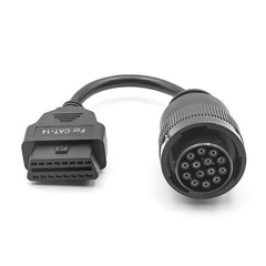 14 Pin to 16 Pin OBD2 Cable for CAT ET3 Diagnostic Adapter Scanner Tool