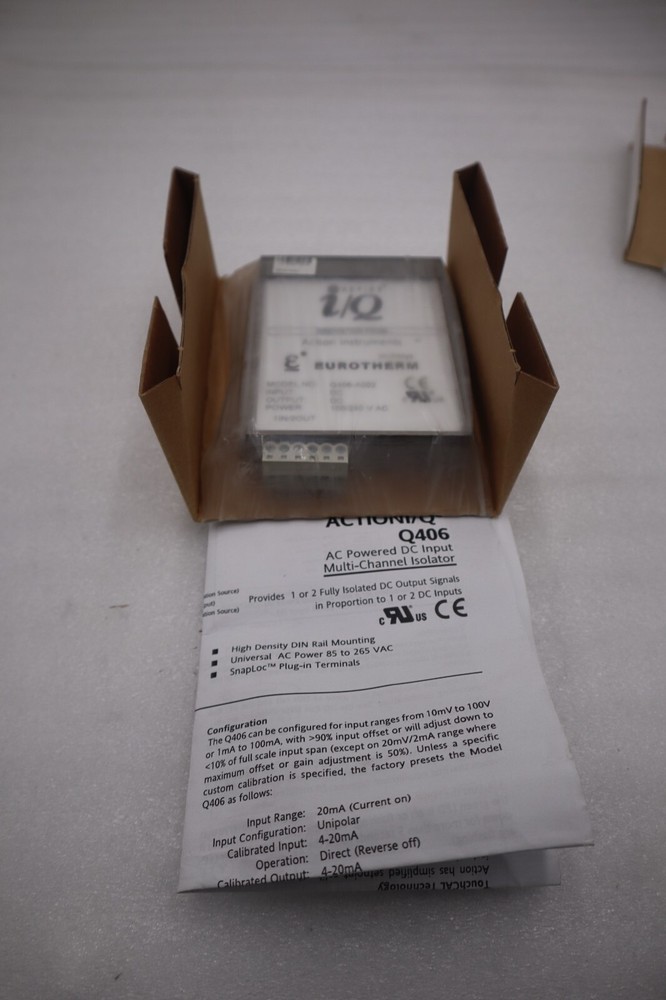NEW Eurotherm Q406-A002 Isolator Action I/Q 100/240 V AC STOCK G357A