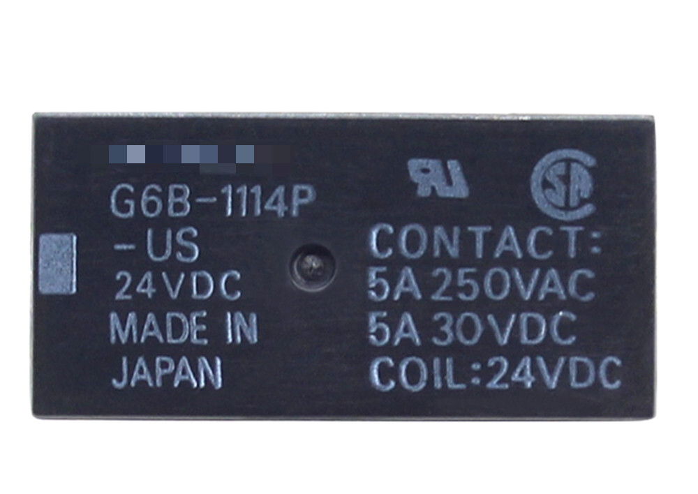 G6B-1114P-US 24VDC General Purpose Relay 5A 4 Pins (Pack of 5)