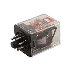 Small Intermediate Relay MK2P I 8 Pin 10A 250VAC AC 220V for Communication