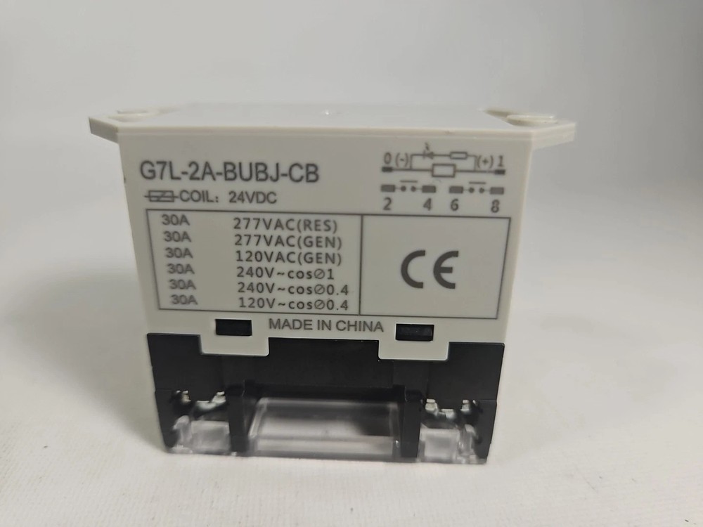 Omron G7l-2A-Bubj-Cb-Ac200/240 Top Flange, Enclosed Power Relay, Square, 30A,