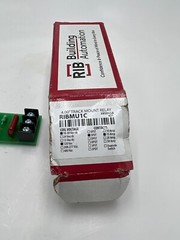 RIB Pilot Relay 15 Amp SPDT 10-30 VAC/DC/120 Vac 4.00″ Track Mount RIBMU1C
