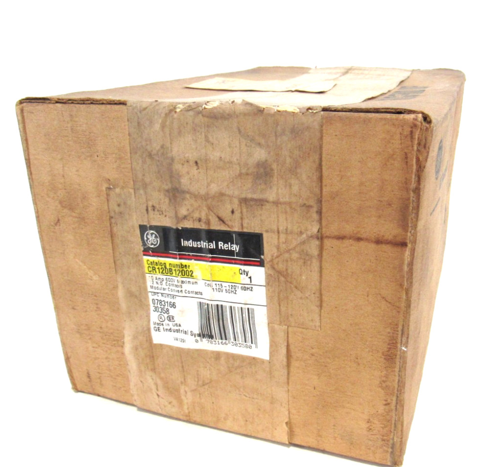 NEW SEALED GENERAL ELECTRIC CR120B12002 INDUSTRIAL RELAY