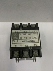 GE RELAY CR153DA074BLA WITH 55-B31H COIL 600VAC 3POLE CONTACTOR (11D3