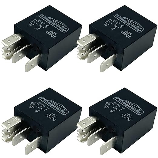 12v 30A 5-pin Spdt Multi-Purpose Starter RelaySize: 5-pin: 4 Size: 5-pin: 4pcs