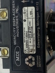 MDI 330NO-120AU Displacement Relay Contactor 120V Coil 30A 600VAC
