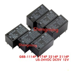 10pcs Original G6B-1114P 1174P 2214P 2114P-US-24VDC DC5V 12V Relay