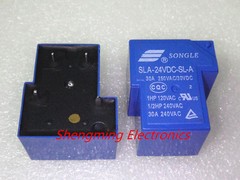 10pcs 4pins 24V SLA-24VDC-SL-A T90 30A 250VAC 30VDC SONGLE Relay