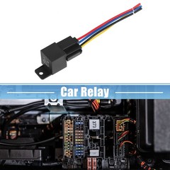 DC 48V 40A SPDT Automotive Car Relay 5 Pin 5 Wires with Harness Socket Plug