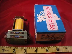 T Bar 901-24C-24 Power Relay Switch 90124C24 Rev J 24vdc 1741 ohms 8501-3023-23