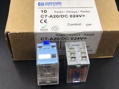 New C7-A20/DC24V Intermediate Relay 10A 250VAC 8 Pins x 1pc