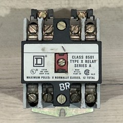 Square D CLASS 8501 Type X Relay Series A 12 pole 110V-120V 50H~60Hz