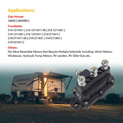 12VDC 6 Terminal Winch Motor Reversing Solenoid Relay Switch, Polarity Reversing