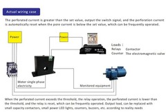 Current Sensing Relay AC 0-100A Normally Open Monitoring Switch 240V