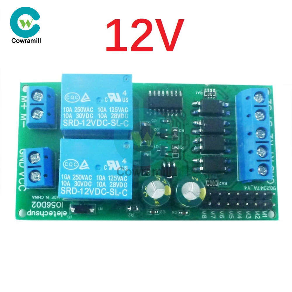 IO56D02 DC 12V 24V Motor Controller Relay Module Forward Reverse Control Board