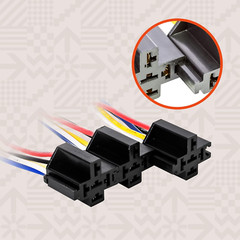 True MODS 6 Pack Bosch Style 5-Pin 12V Relay Kit [Interlocking Harness Socket…