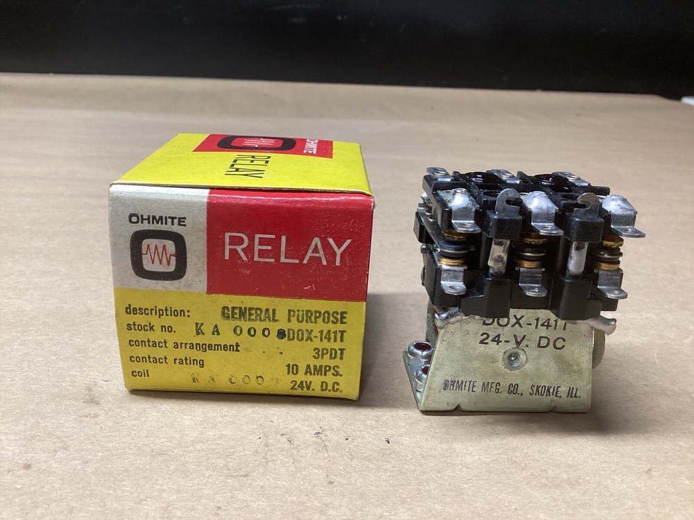OHMITE DOX-141T RELAY 24V #104H119*CO