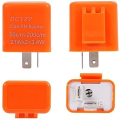 12V 2 Pin Speed Adjustable LED Flasher Relay Motorcycle Turn Signal Indicator
