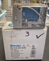 60.13.9.024.0040- GENERAL PURPOSE RELAY – 10A-250V AC, COIL VOLTAGE 24V DC