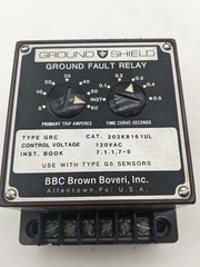 Ground Shield 202K8161UL Ground Fault Relay Coil 120V 30A/0.033 – 12.5A/0.25 Sec