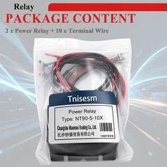 2PCS Power Relay AC120V Coil, 30A SPDT(1NO 1NC) with Flange Mounting and 10 Quic