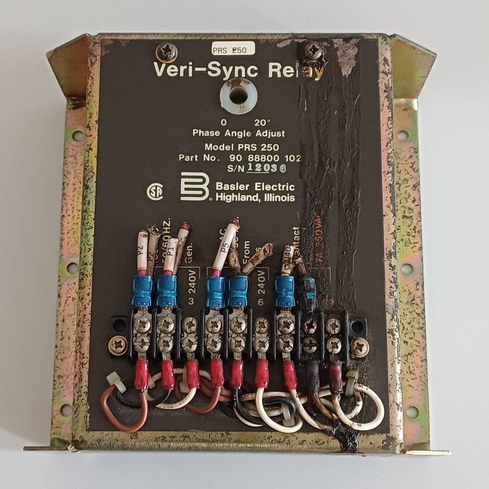 Basler Electric PRS-250 Veri-Sync Relay Phase Angle Adjust Controller