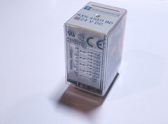 RXN41G11BD Telemecanique Miniature Plug-in Relay 24VDC 4PDT 6A 125VDC/250VAC