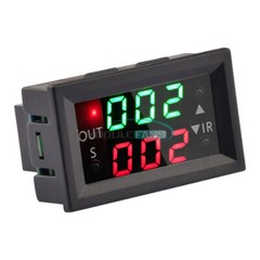 12V Dual Display LED Digital Time Delay Relay Module Cycle Timer Control Switch