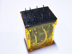 HC2E-P-DC110V MATSUSHTIA PCB Relay 110VDC DPDT 3A 250VAC Amber Sealed 8-Pin