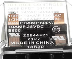 York 22844-71, 2127, Control Relay, 24V Coil, 50/60HZ, 10A, DPDT