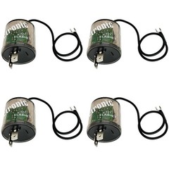 12V DC 2-Pin LED Flasher Relay with Ground Wire, Set of 2