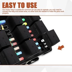 PACLVIO 4Pcs 5 Pin 12V 30A Relay, Car Starter Switch Relays, Multi Purpose Au…