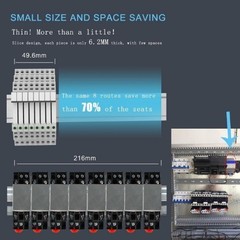 Electromagnetic Relay 60V DC AC SPDT Converting 110V Through Socket 6A LED