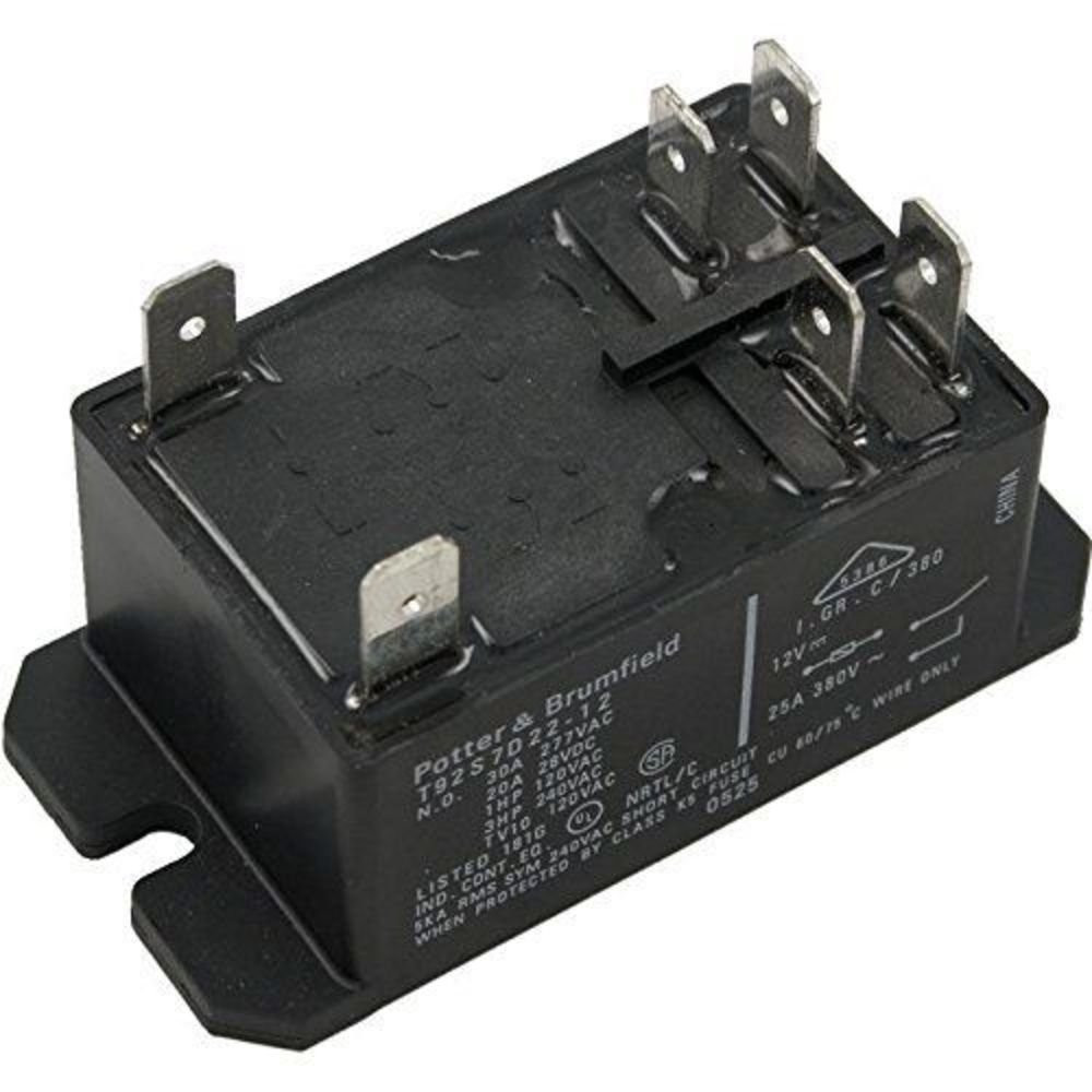 TE CONNECTIVITY / T92S7D22-12 Power Relay, Dpst-No, 12VDC, 30A, Flabge