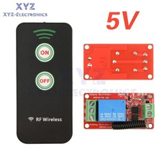 DC 5V 12V 24V Wireless Remote Control Receiver Switch Relay Module 1CH 433MHz