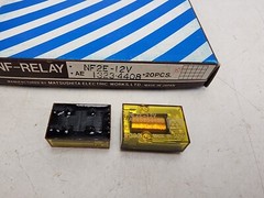 Lot of 2 Aromat NF2E-12V 12VDC 500Ohm 2A DPDT THT Flat Pack