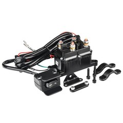 250A 12V Winch Solenoid Relay Contactor Winch Rocker Thumb Switch with Mounti…