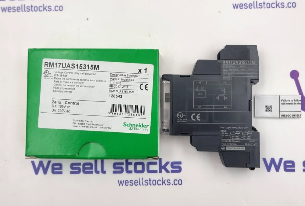 Schneider Electric RM17UAS15315M Voltage Control Relay 220V