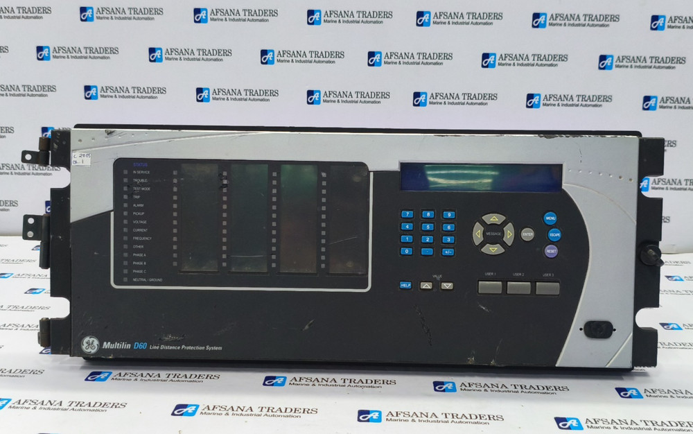 GE MULTILIN D60 LINE DISTANCE RELAY FRONT PANEL 300V MAX 10MA