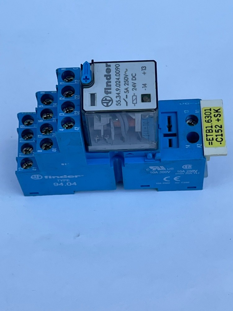 FINDER – 55.34.9.024.0090 – 24V DC Relay Type 94.04