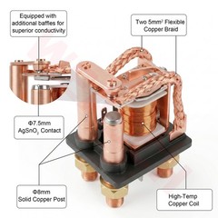 12V 250A Continuous Duty 5Pin SPDT Automotive Relay RV Marine