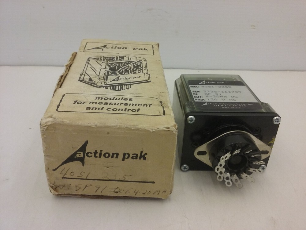 ACTION INSTRUMENTS 4051-235S SOLID STATE RELAY 120V-AC 4-20mA NIB