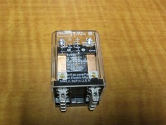 (LOT OF 2) Relays, 8 Pins, Contact Form- DPDT, 12VDC, 15a, Square Plug In Socket