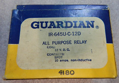 PN# 645U-C-12D – GAURDIAN ELECTRIC – ALL PURPOSE RELAY (10 AMPS,12V.D.C.)