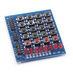 4×4 Keypad matrix keyboard buttons LED Marquee Independent keyboard Smart car