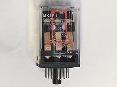MK3P-I MK3P DC 110V 110VAC Relay 11 Pin 10A 250VAC & PF113A Socket Base.