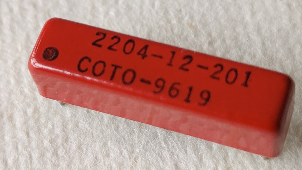 COTO 2204-12-201 Reed Relay 12V SPST 500mA Non-Latching NOS, Qty – 2 pcs