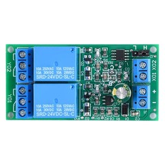 2PC DC 12V 24V 2-Way Interlock Relay Module Flip-Flop Latch Relay US